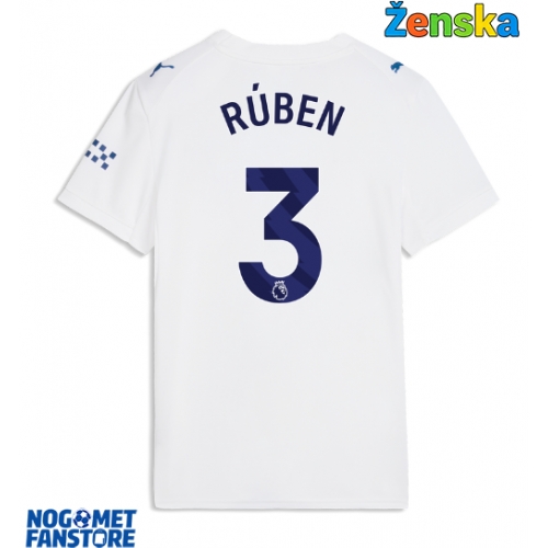 Manchester City Ruben Dias #3 Rezervni Dres za Ženska 2026-27 Kratak Rukav